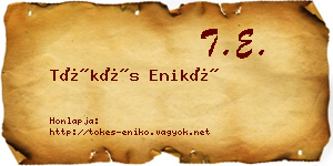 Tőkés Enikő névjegykártya