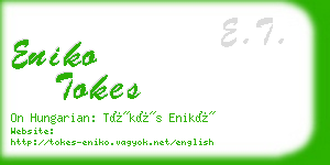 eniko tokes business card